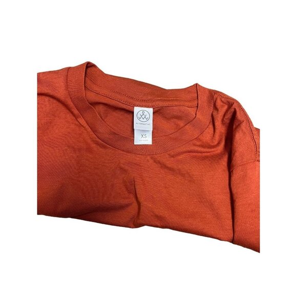 Alternative Women’s T-Shirt Plain Tees - Size XS Color Orange (C12) NWOT - Picture 3 of 4